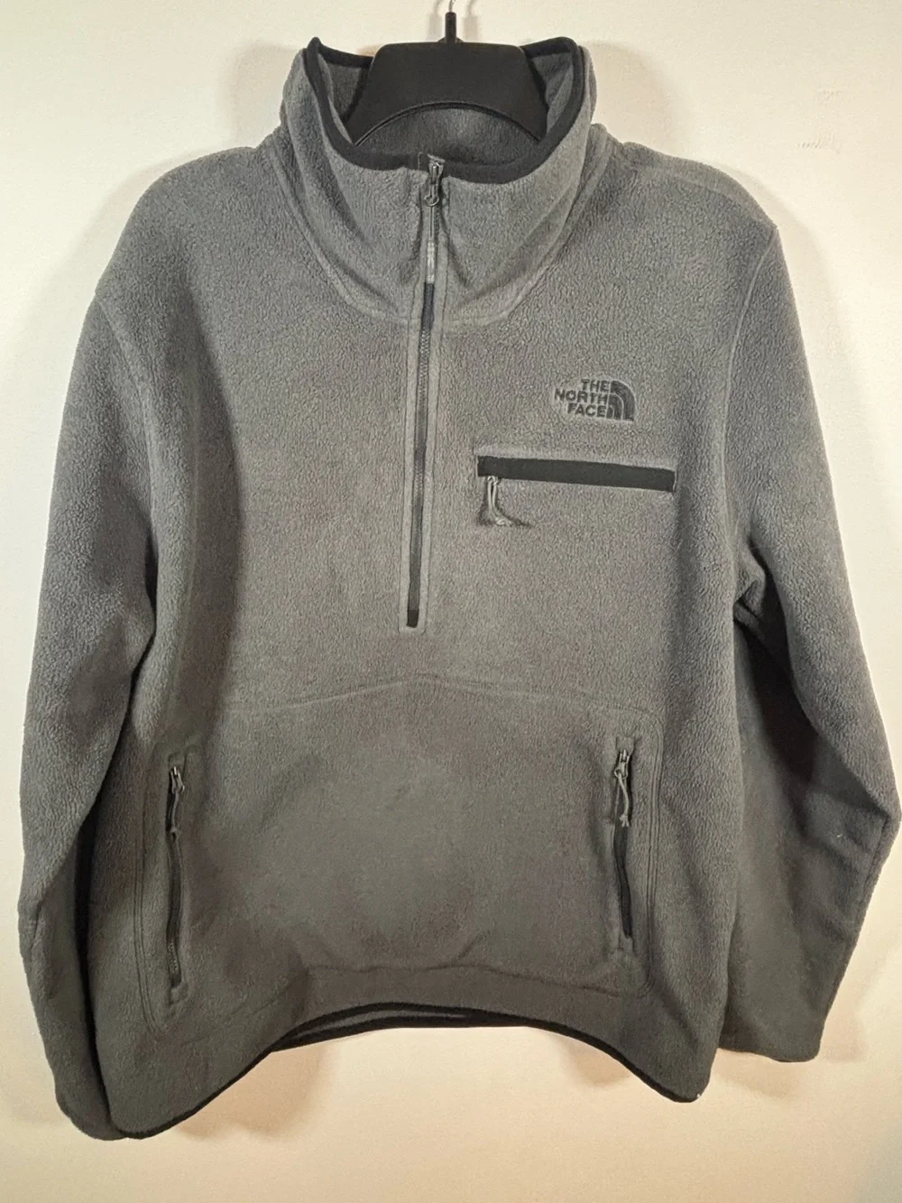 The North Face Polartec 1/4 Zip Fleece Pullover Gray Men’s Large